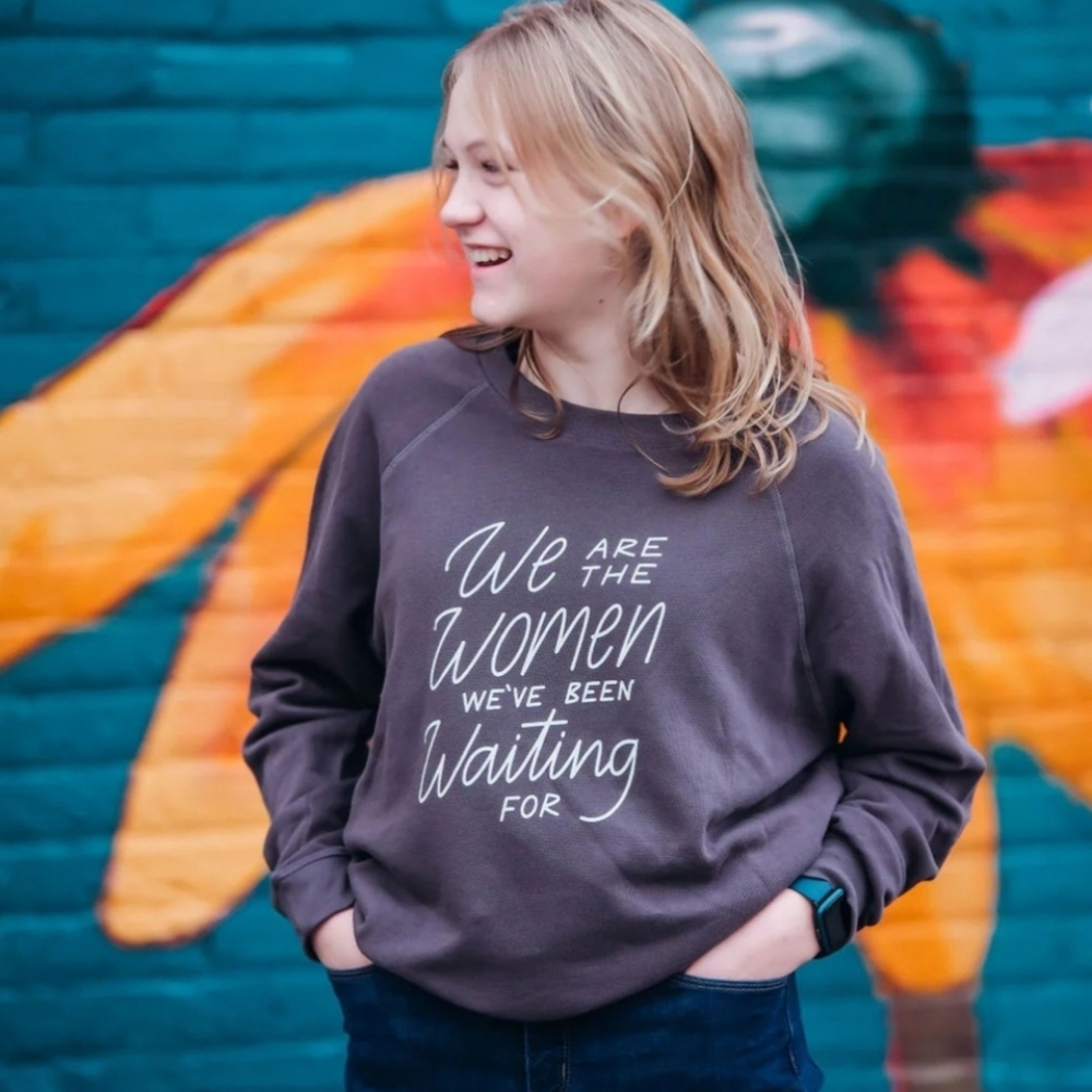 NWT Known Supply "We are the Women" crewneck sweater Sz M